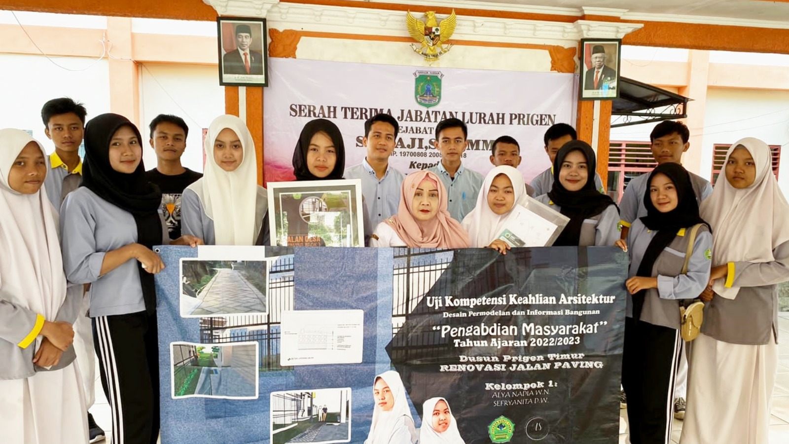 SMK Darut Taqwa Purwosari Pasuruan Gandeng Pemerintah Desa Gelar Uji Kompetensi Keahlian di Dunia Konstruksi