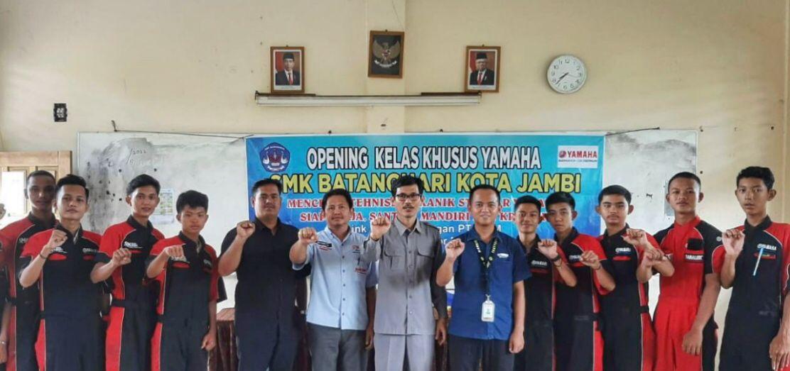 Yamaha Buka Kelas Industri di SMK Batanghari