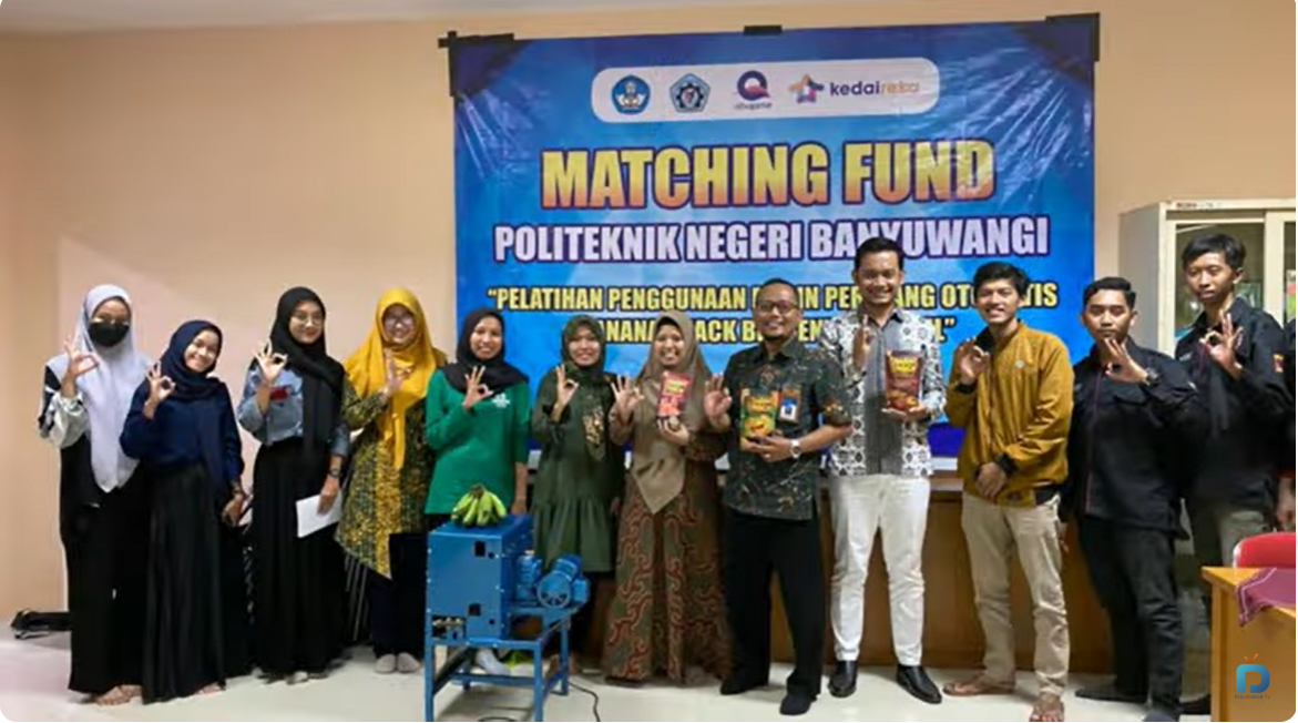 Dari Matching Fund Vokasi, Poliwangi Ciptakan Mesin Perajang Otomatis untuk Meningkatkan Produksi UMKM