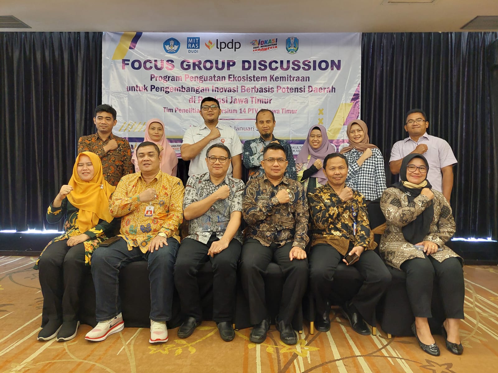 Gelar FGD di 4 Kota, Konsorsium PTV Jatim Optimalkan Dukungan Program Penguatan Ekosistem Kemitraan dan Inovasi