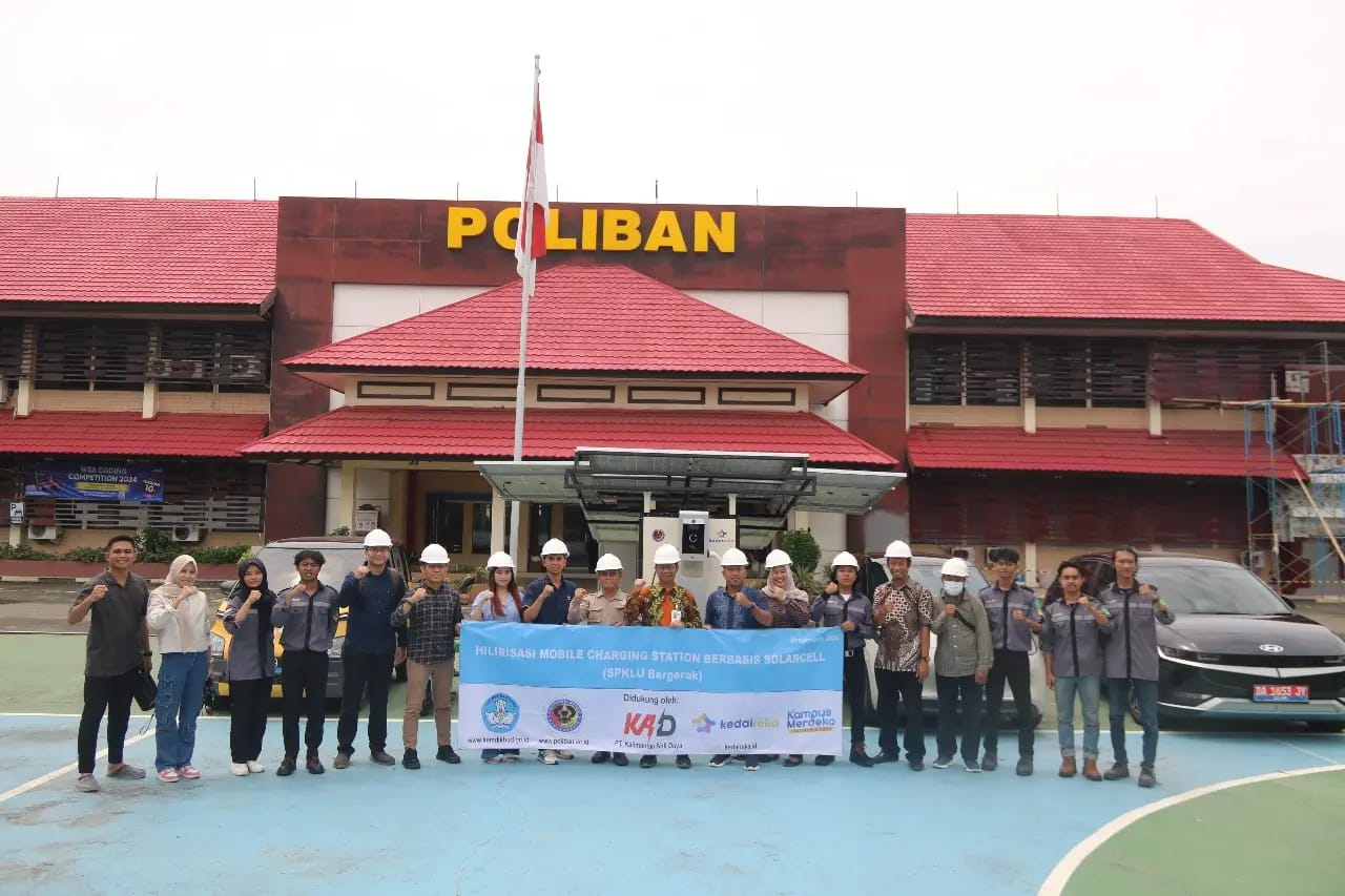 Dukung Ekosistem Kendaraan Listrik di Kalimantan Selatan, Poliban Luncurkan Mobile Charging Station berbasis Solarcell