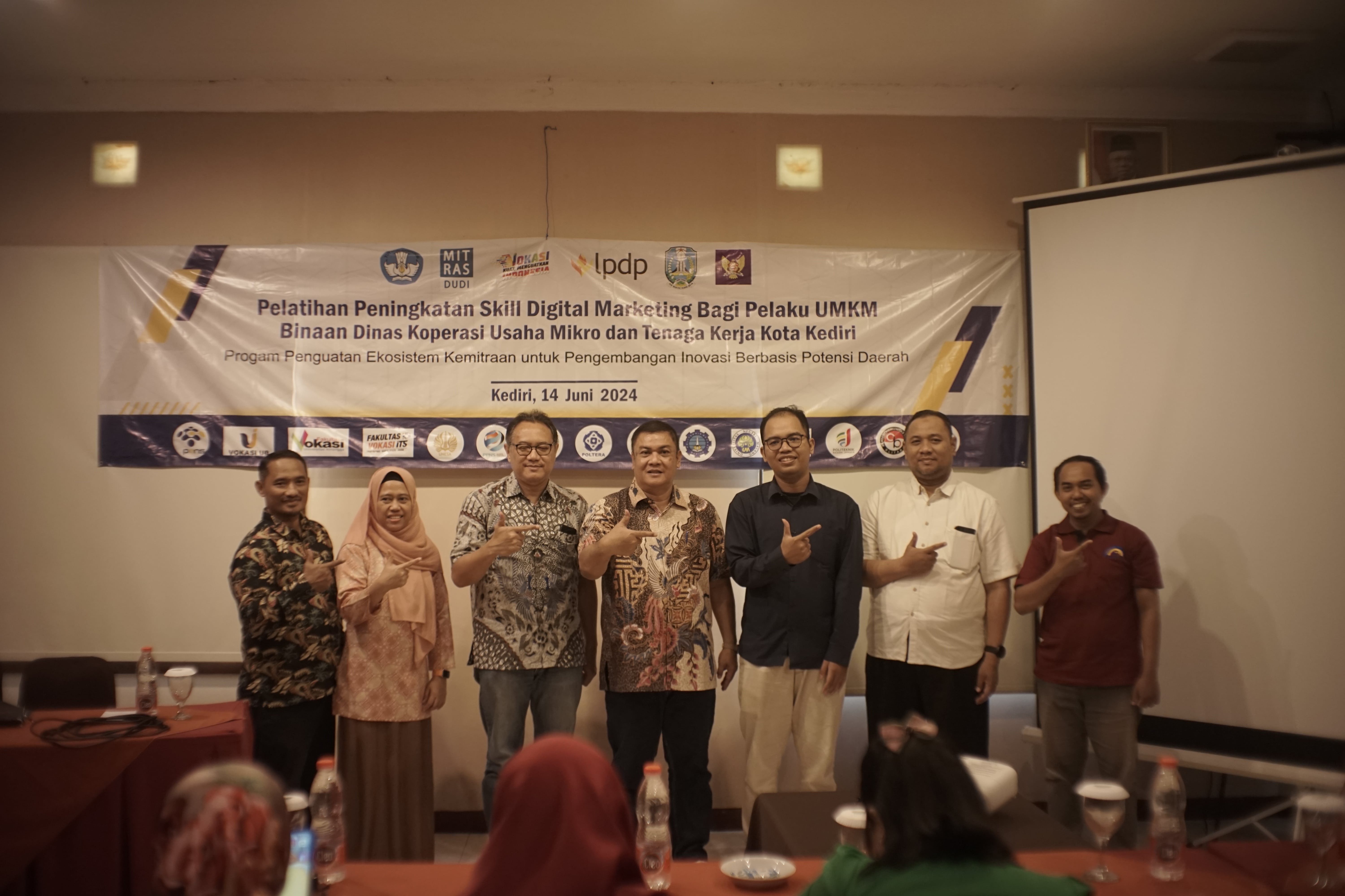 Dukung UMKM Kota Kediri,  Konsorsium PTV Jatim Adakan Pelatihan Digital Marketing