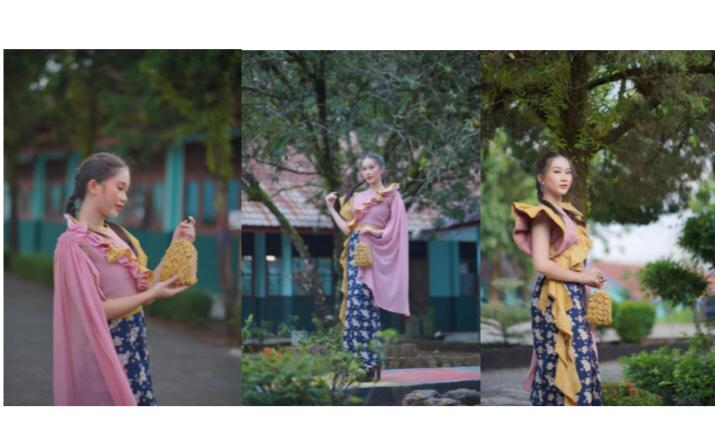 Lestarikan Flora Lokal, SMKN 6 Palembang Kembangkan Motif Batik Cempako Telok