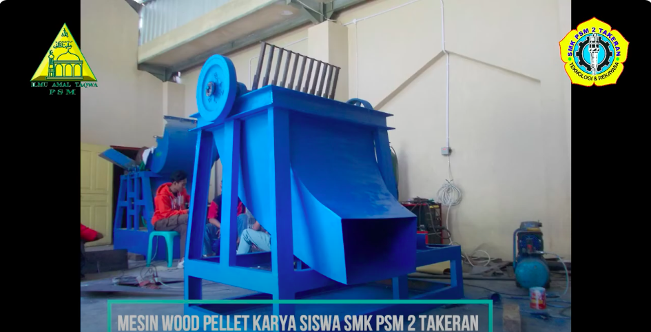 Dukung Pengembangan Energi Alternatif, SMK PSM 2 Takeran Produksi Mesin Wood Pellet