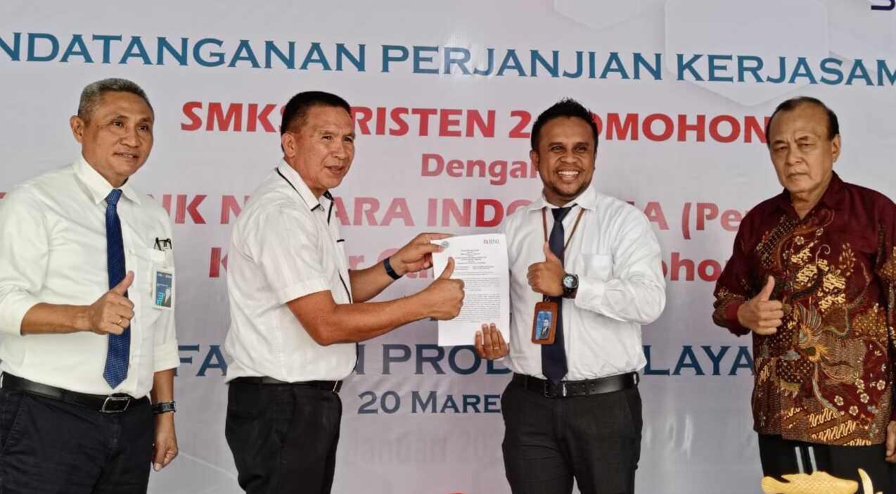 Gandeng Industri Perbankan, SMK Kristen 2 Tomohon Buka Outlet Layanan Perbankan