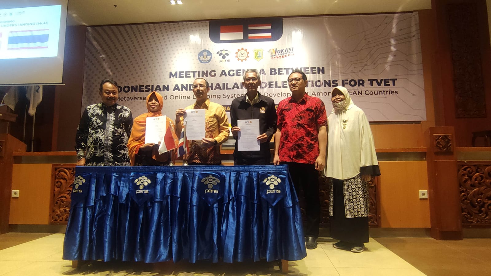 Majukan SDM ASEAN, PENS dan Minburi Technical College Thailand Sepakati Kerja Sama