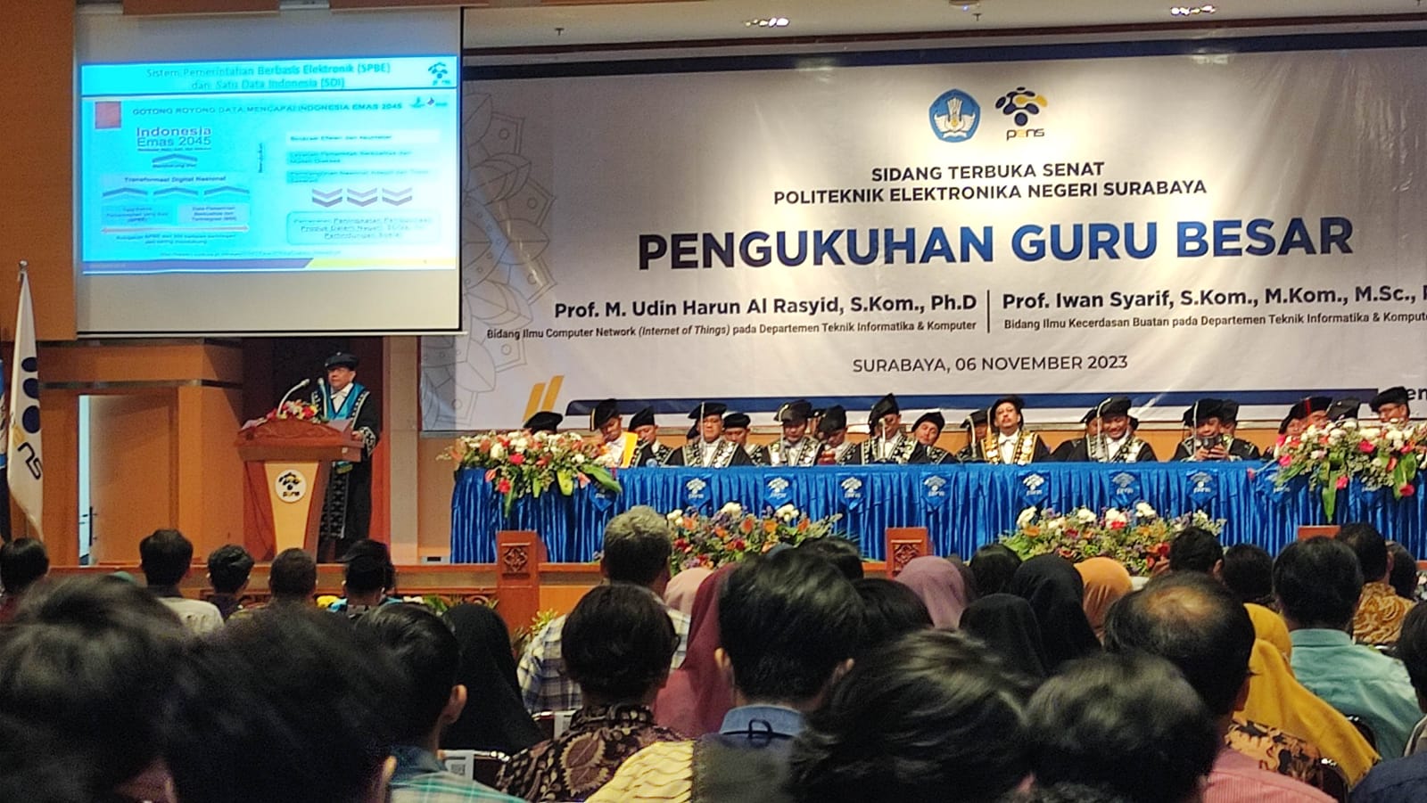 Kukuhkan Dua Guru Besar, PENS Siap Lahirkan Karya dan Produk Bernilai Tinggi