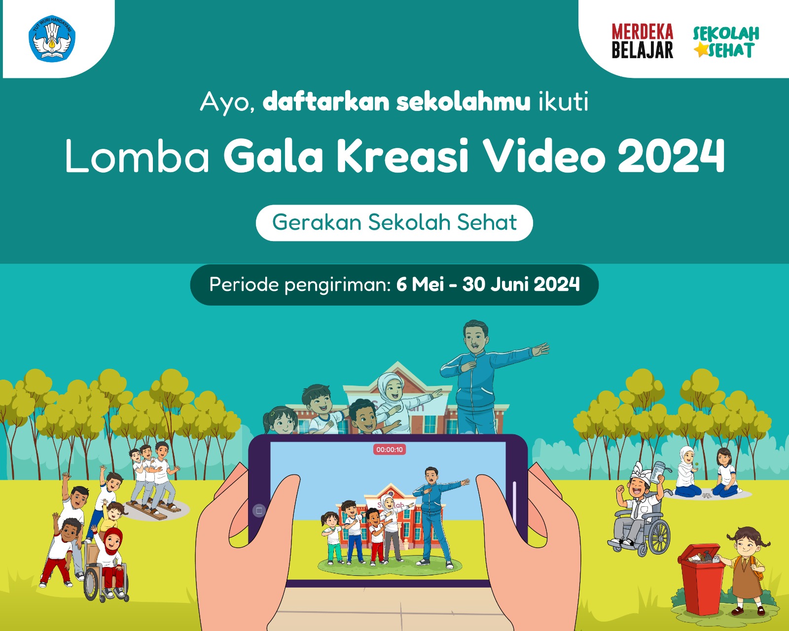 Gala Kreasi Video Gerakan Sekolah Sehat 2024 Kembali Dibuka, Catat Tanggal Pendaftarannya!