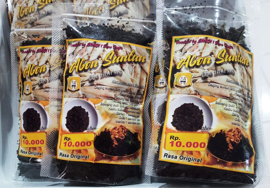 Bahan Baku Melimpah, SMKN 1 Bone Raya Produksi Olahan Abon Cumi-cumi